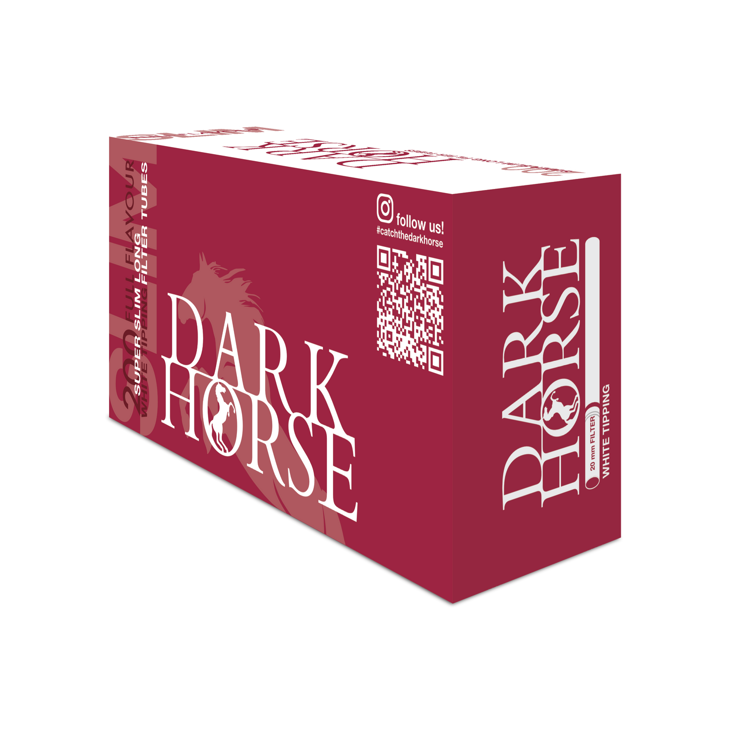 Gilza papierosowa Dark Horse 200 Super Slim White