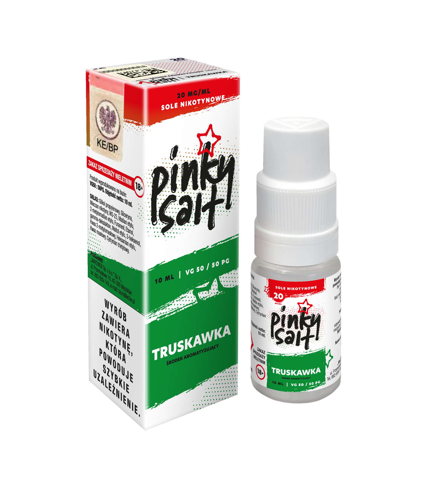 Liquid Pinky Vape Salt Truskawka