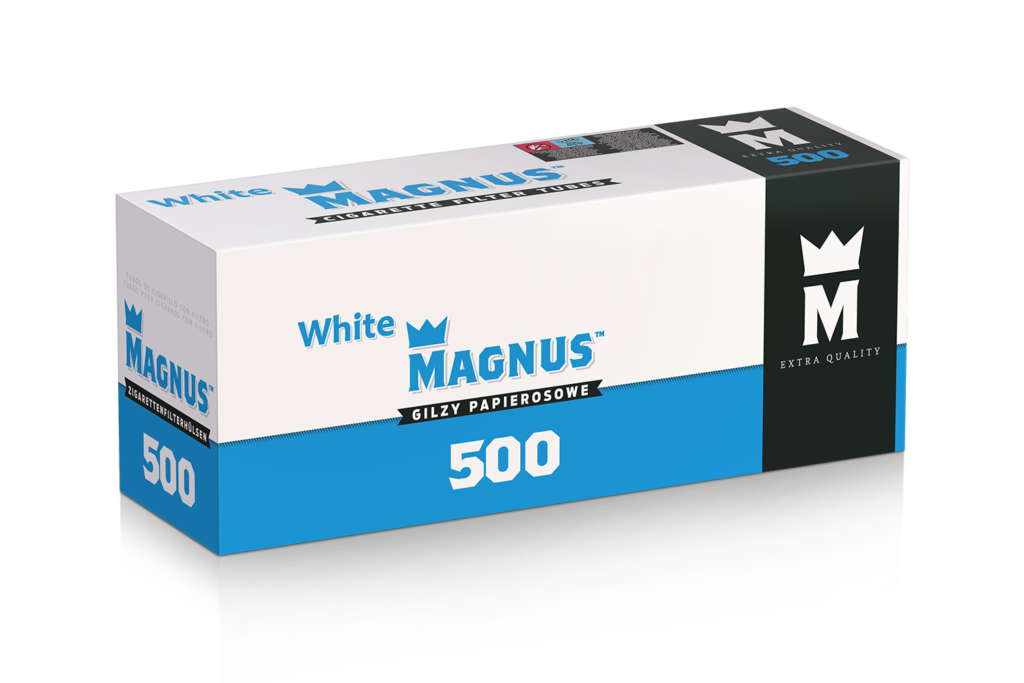 Gilza papierosowa Magnus 500 White