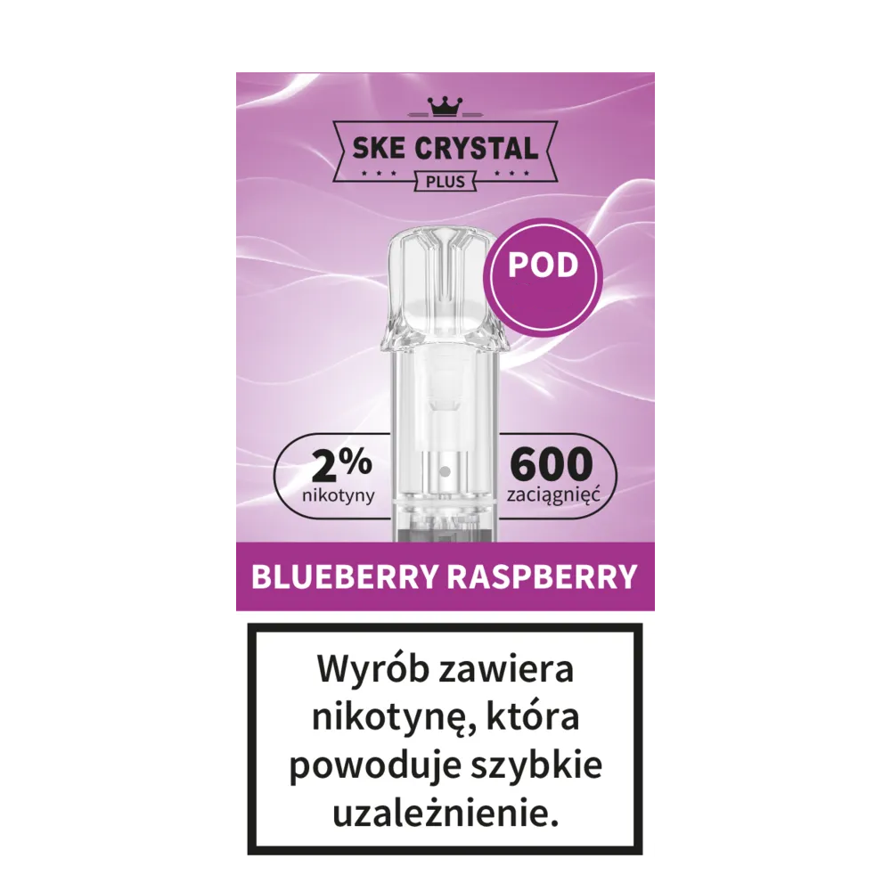 Crystal Plus X 600 Blueberry Raspberry - BEZ GRZAŁKI