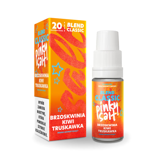 Liquid Pinky Vape Salt Brzoskwinia Kiwi Truskawka