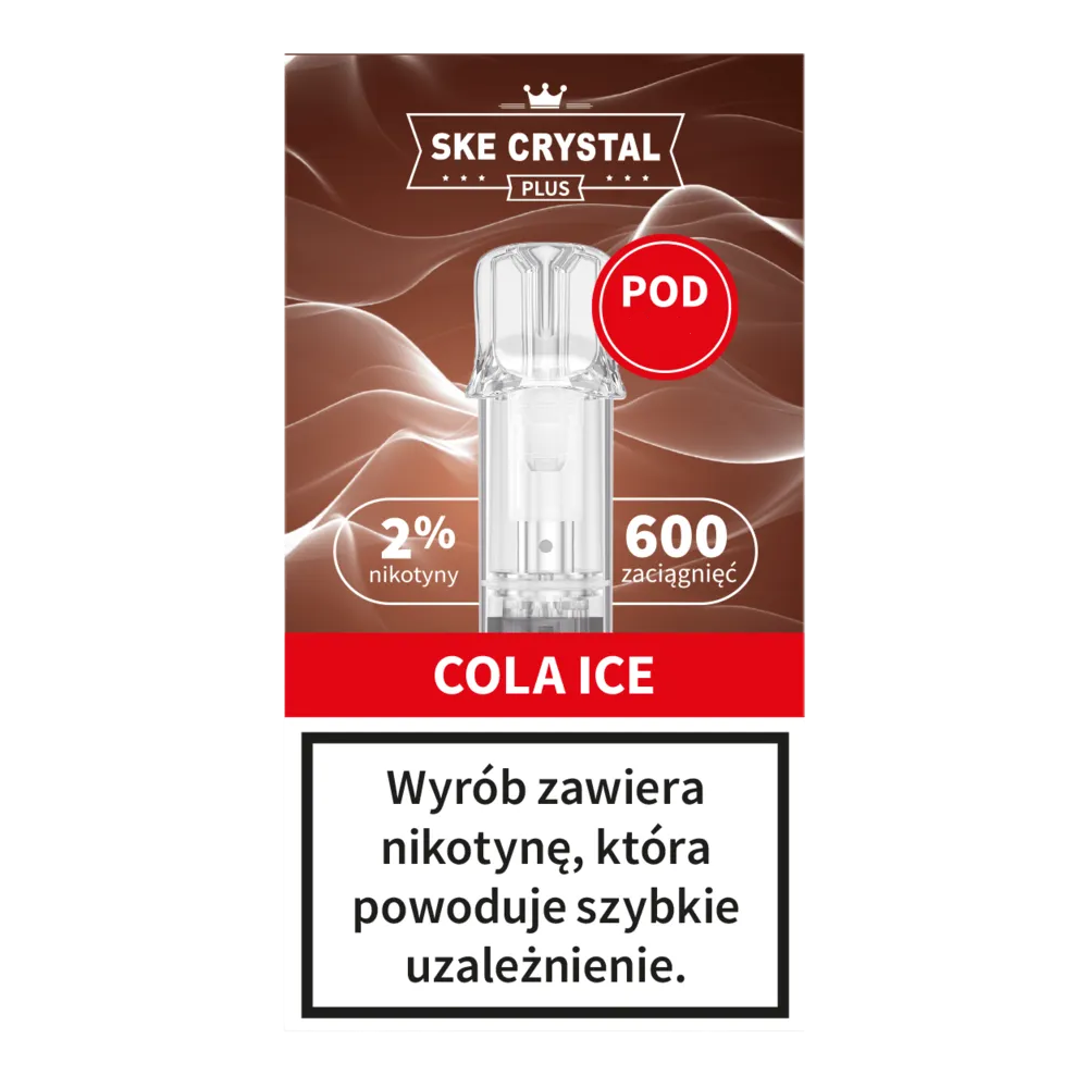 Crystal Plus X 600 Cola Ice - BEZ GRZAŁKI