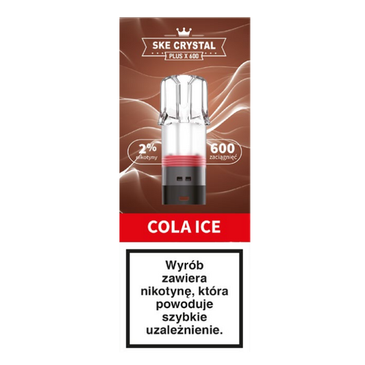 Crystal Plus X 600 Cola Ice - BEZ GRZAŁKI