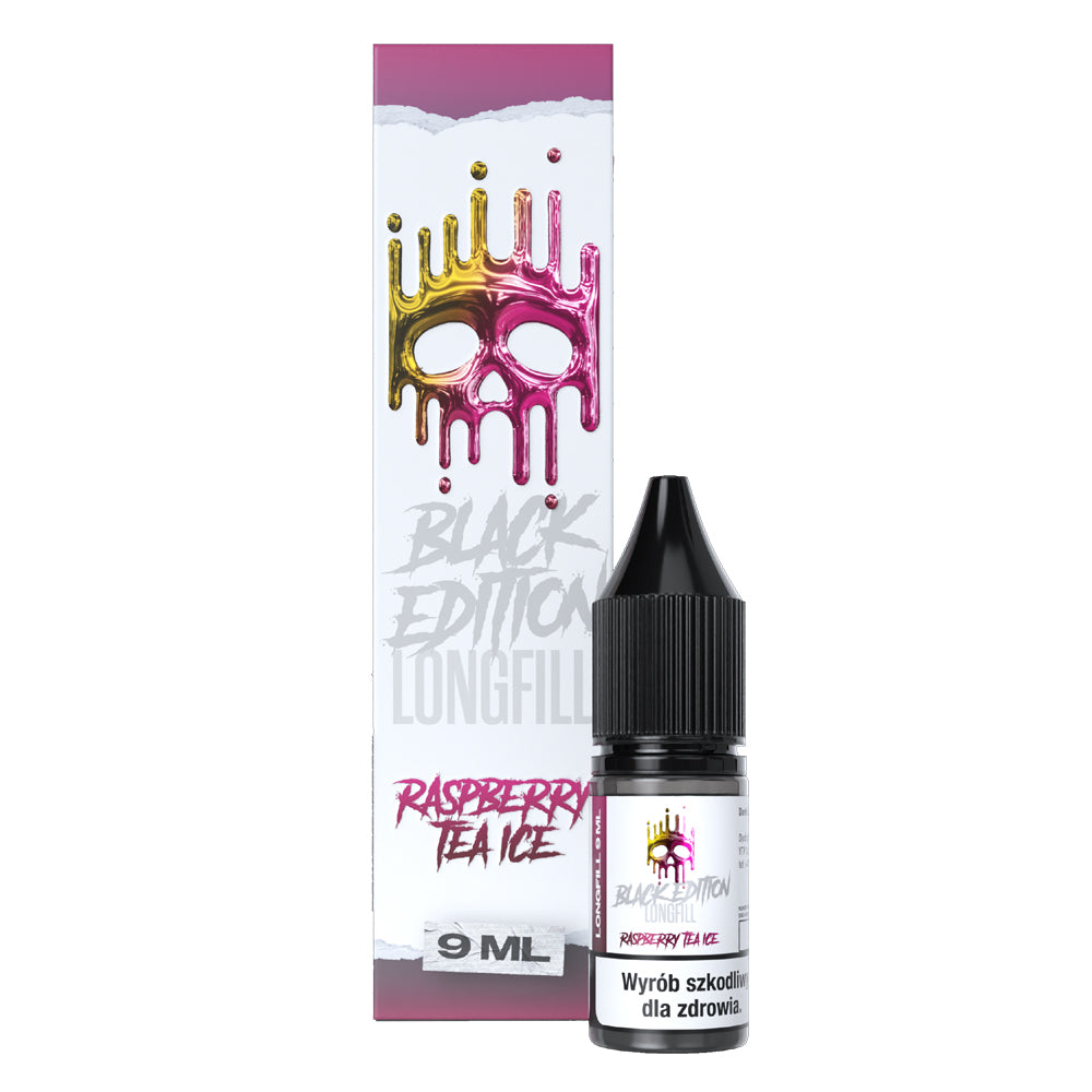 Longfill Dark Line Black Edition 9ml Raspberry Tea Ice