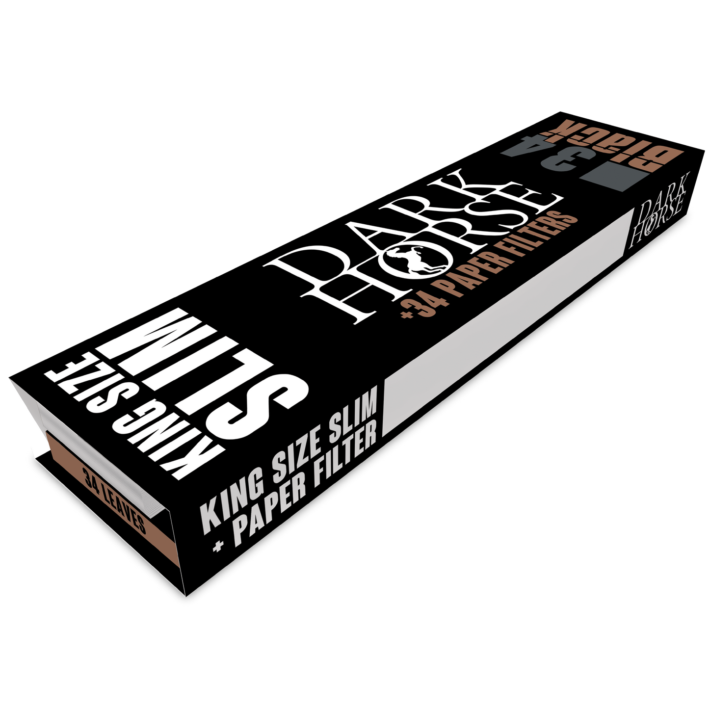 Bibuła papierosowa Dark Horse Black Slim + Filtry