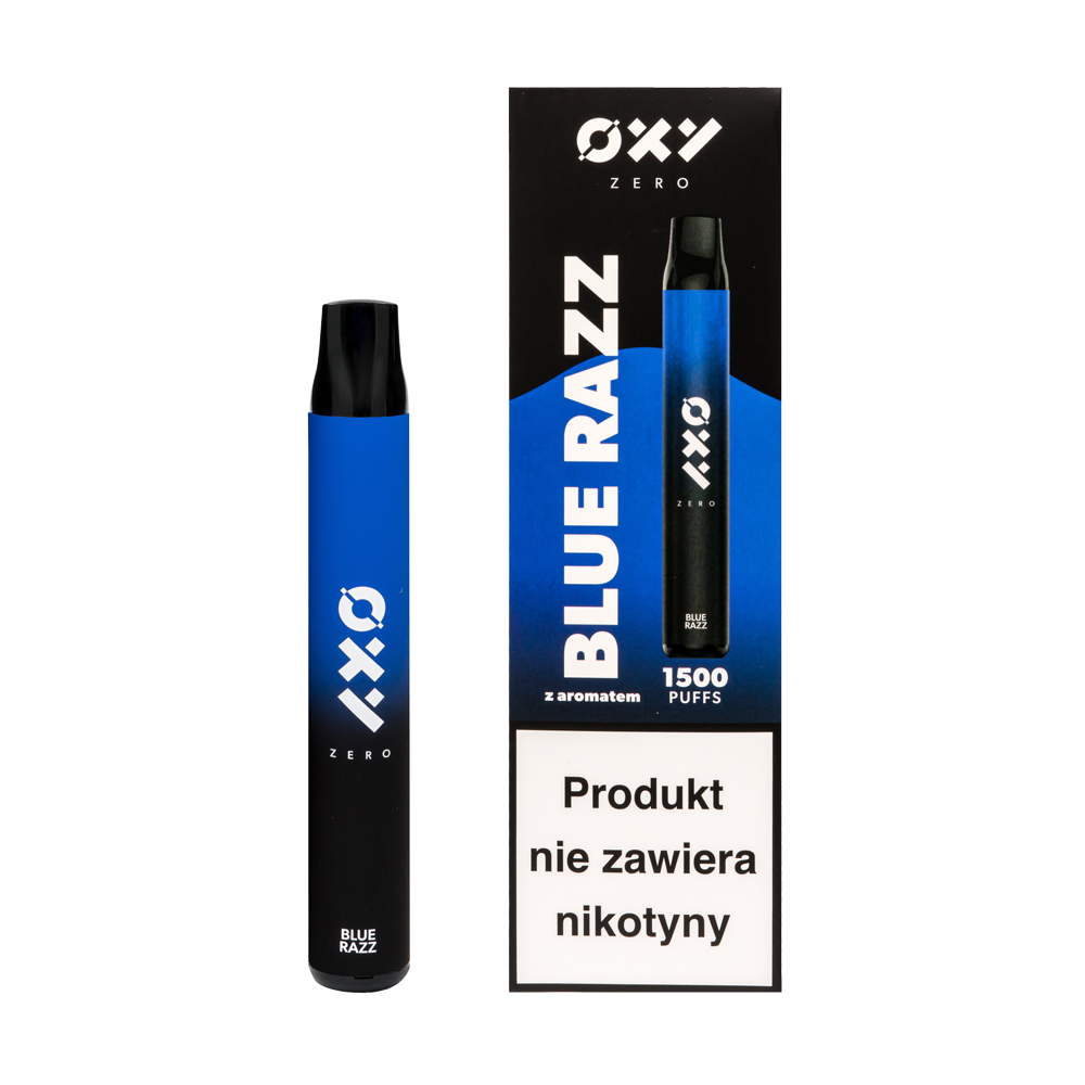E-papieros jednorazowy OXY ZERO Blue Razz