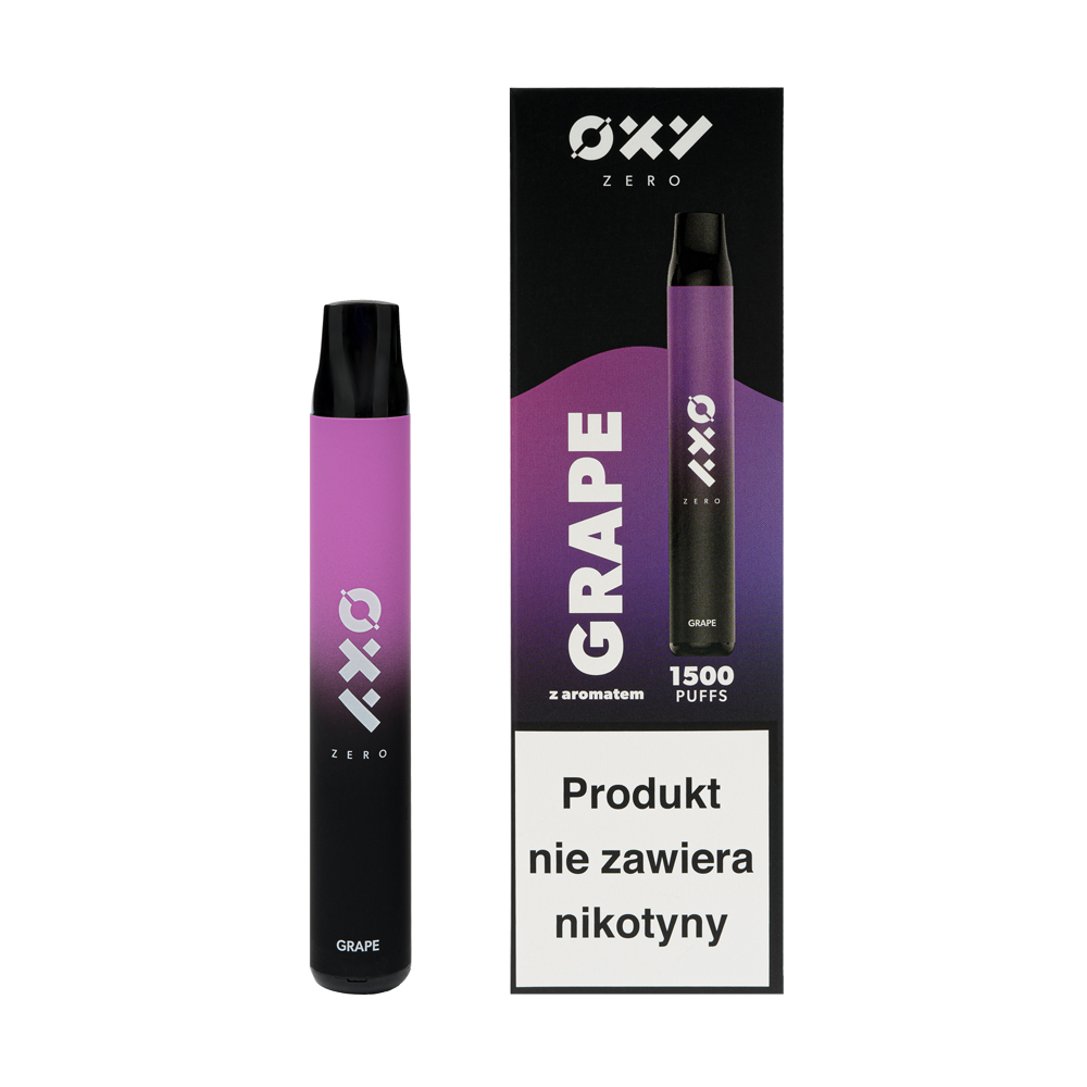 E-papieros jednorazowy OXY ZERO Grape