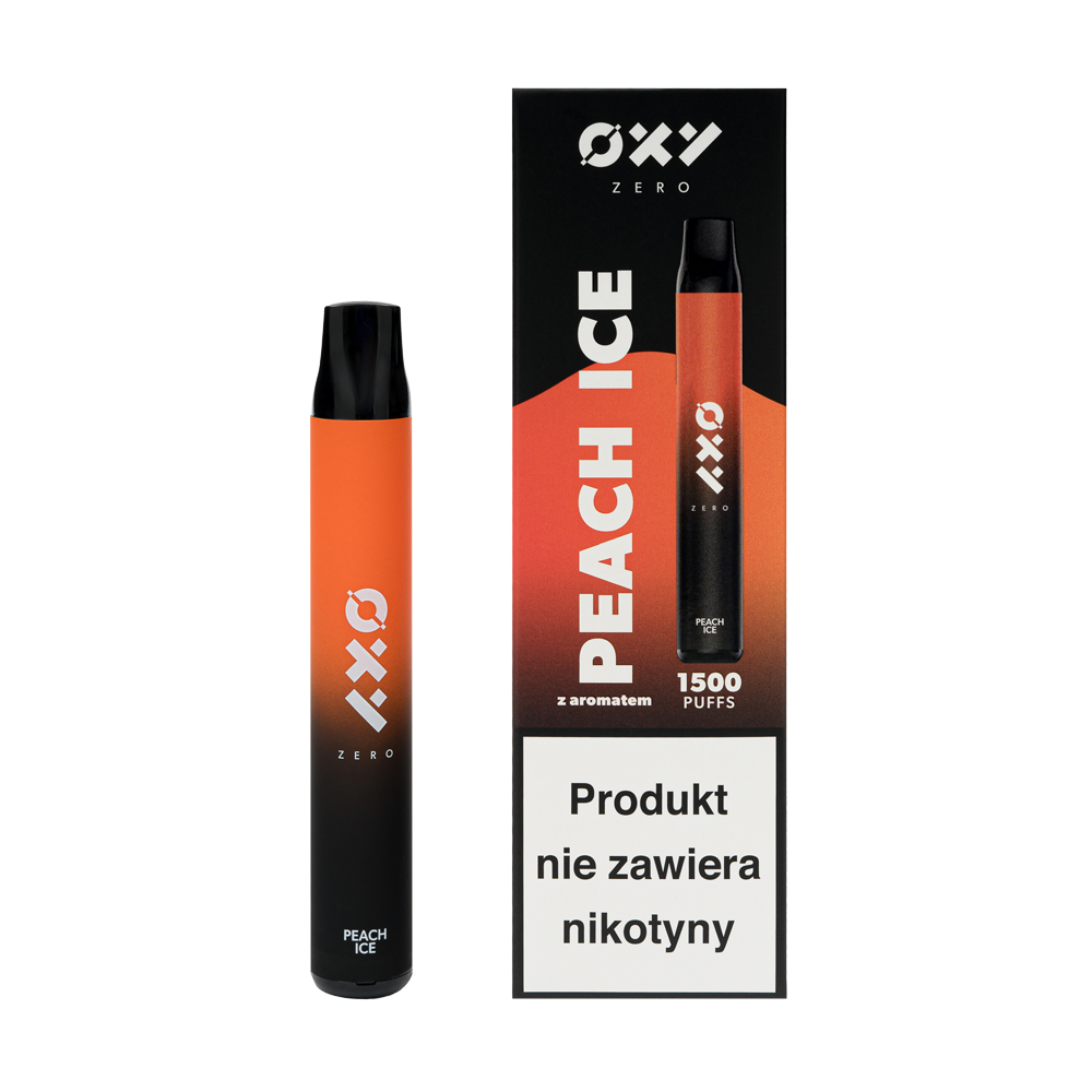 E-papieros jednorazowy OXY ZERO Peach Ice