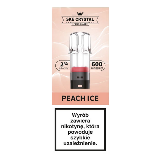 Crystal Plus X 600 Peach Ice - BEZ GRZAŁKI