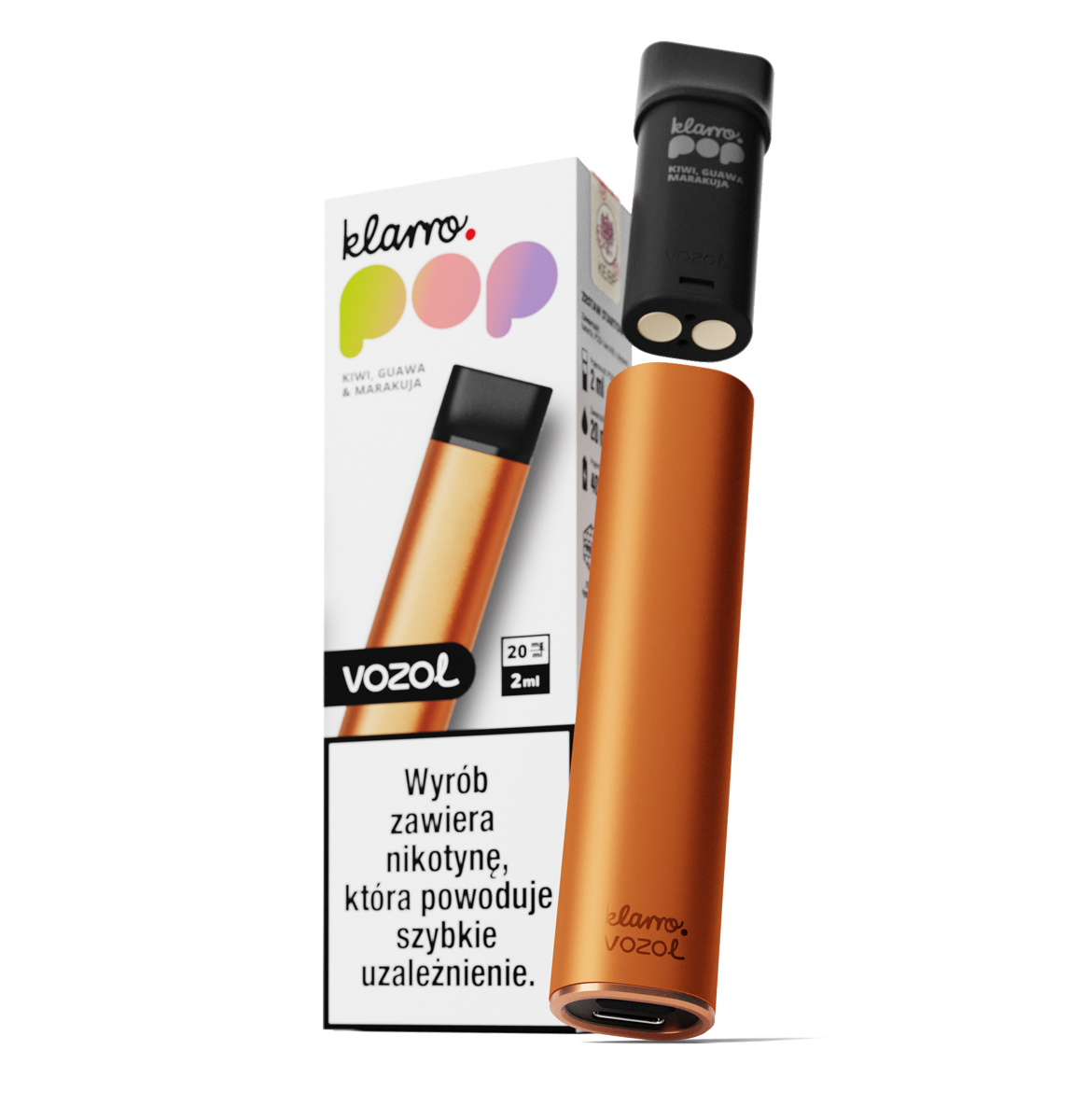 Klarro Pop Bateria + POD Kiwi Gujawa Marakuja