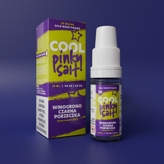 Liquid Pinky Vape Cool Salt Winogrono Czarna Porzeczka