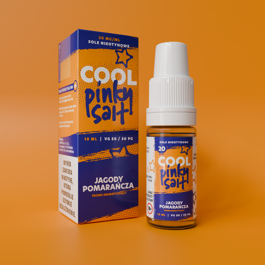 Liquid Pinky Vape Cool Salt Jagody Pomarańcza