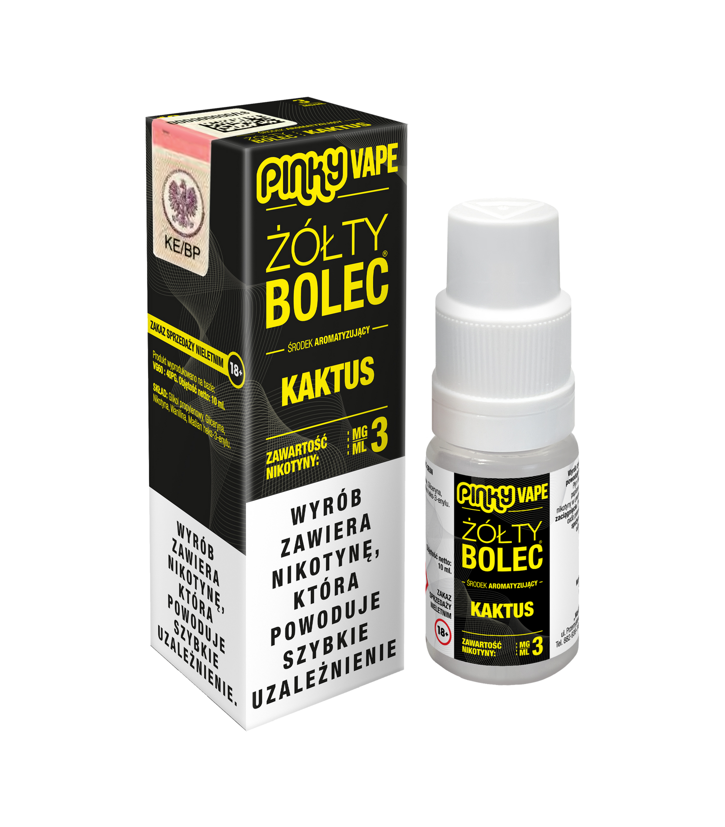 Liquid Pinky Vape Żółty Bolec
