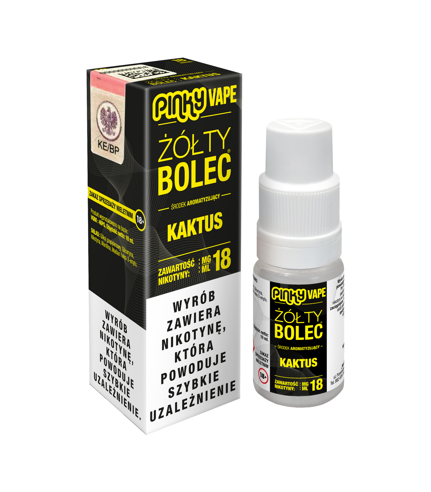 Liquid Pinky Vape Żółty Bolec