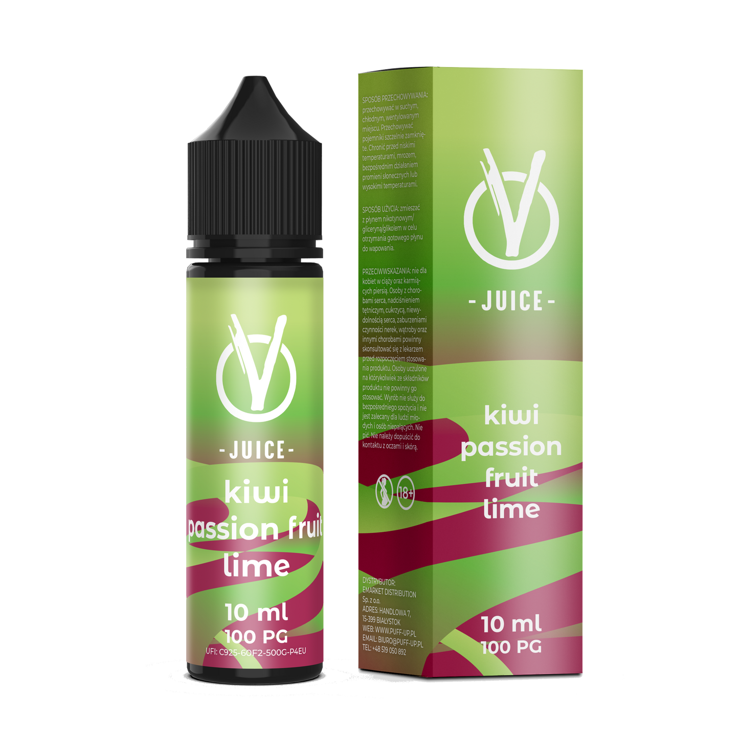 Longfill VJuice 10ml Kiwi Passion Fruit Lime