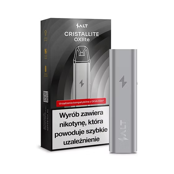 E-papieros POD CRISTALLITE OXlite Silver Grey