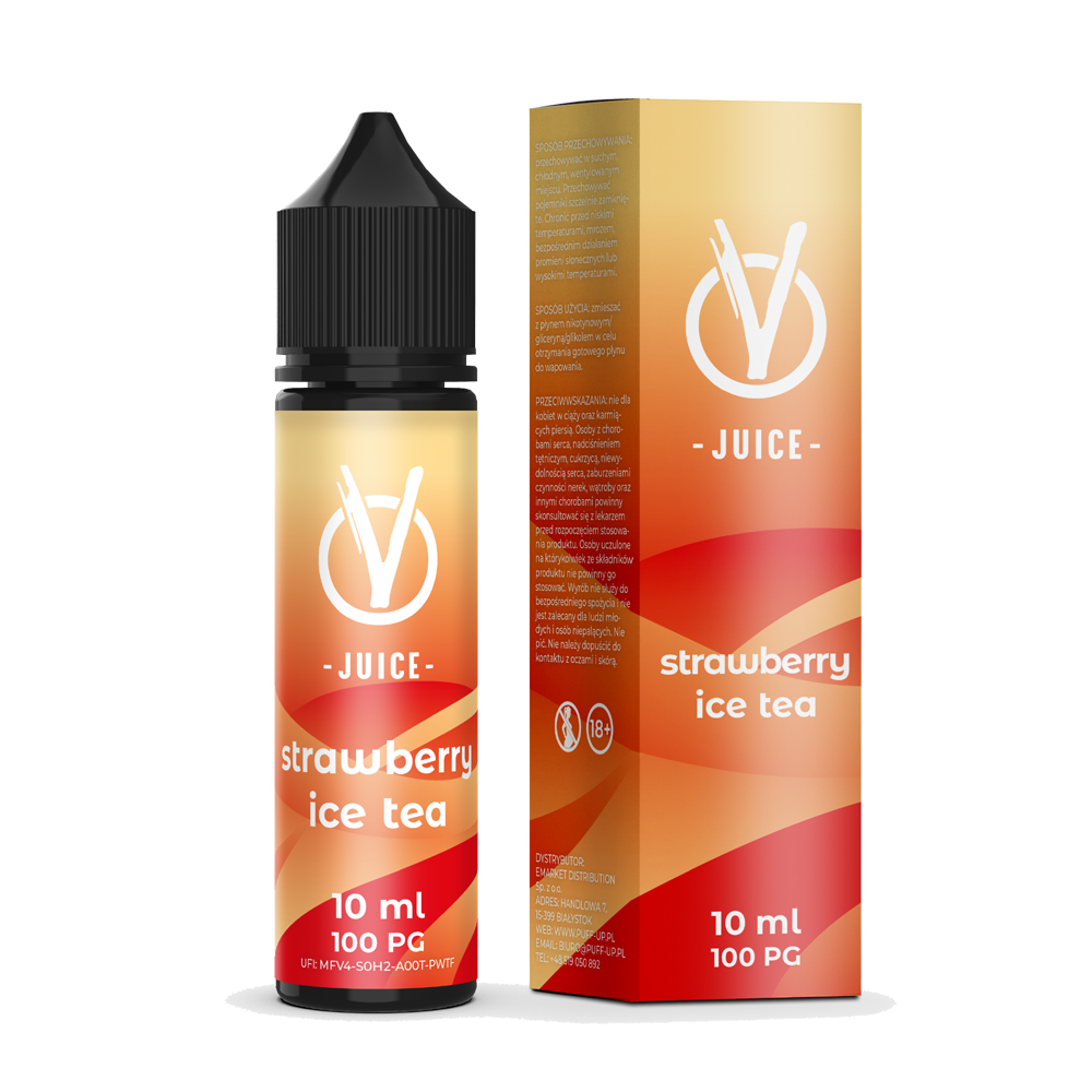 Longfill VJuice 10ml Strawberry Ice Tea