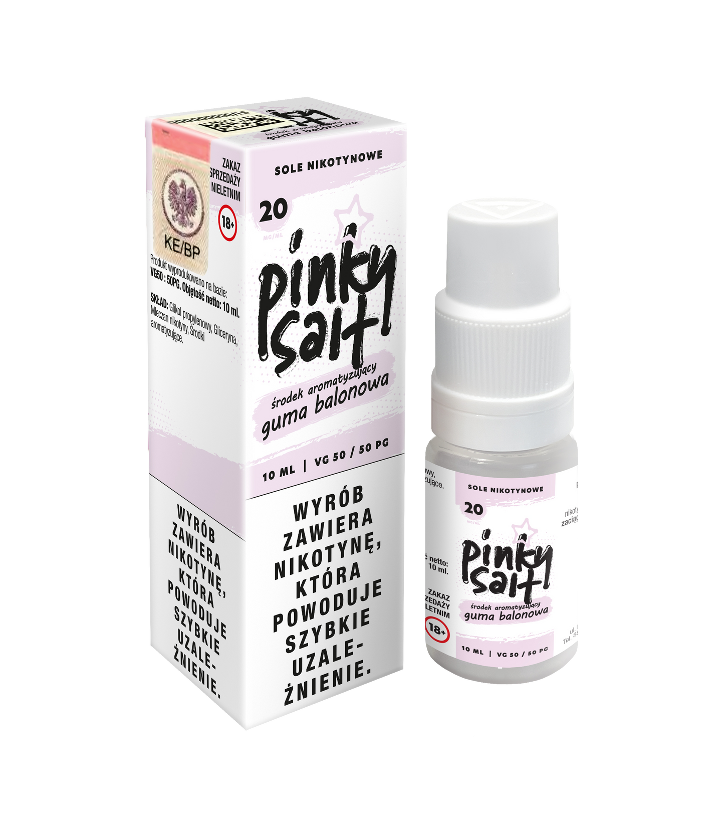 Liquid Pinky Vape Salt Guma Balonowa