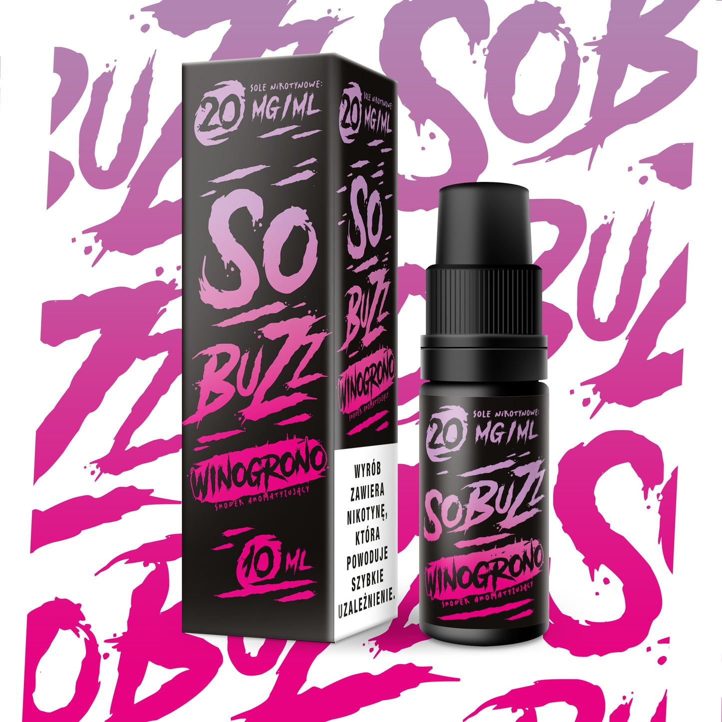 Liquid SO BUZZ Salt Winogrono