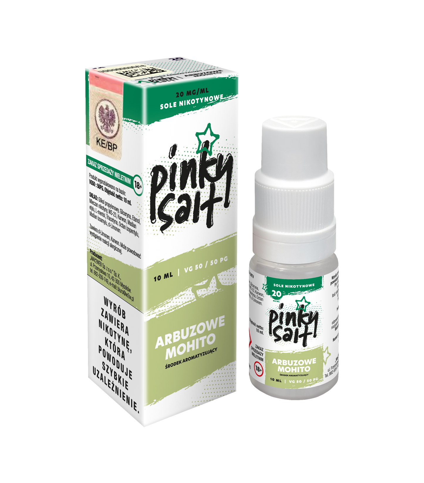 Liquid Pinky Vape Salt Arbuzowe Mohito