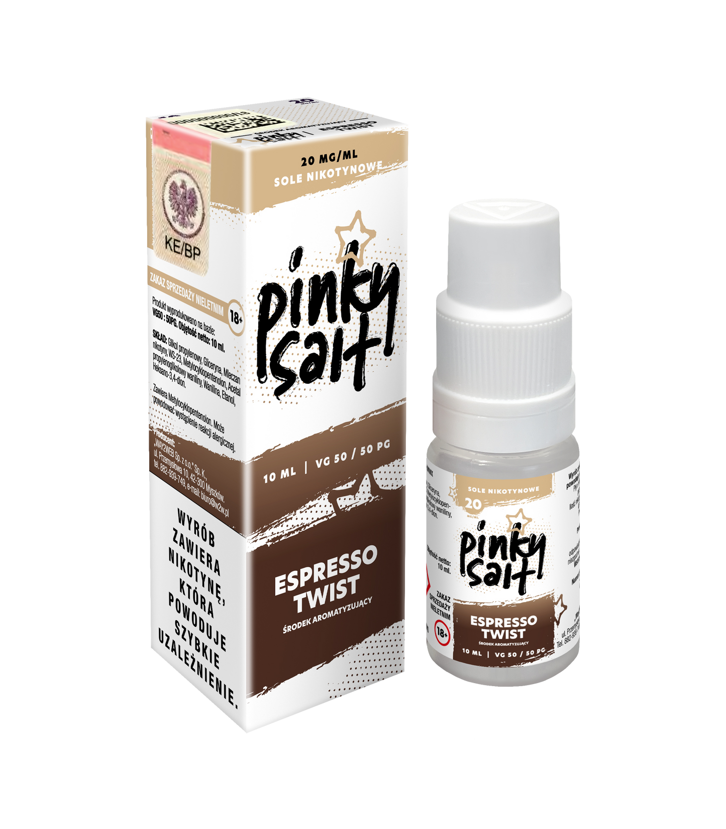 Liquid Pinky Vape Salt Espresso Twist