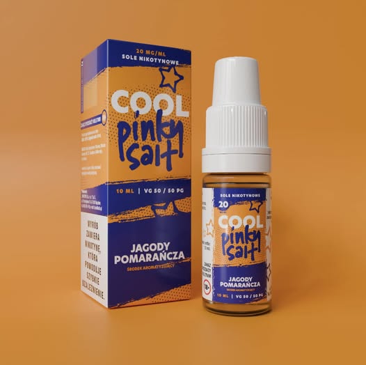 Liquid Pinky Vape Cool Salt Jagody Pomarańcza