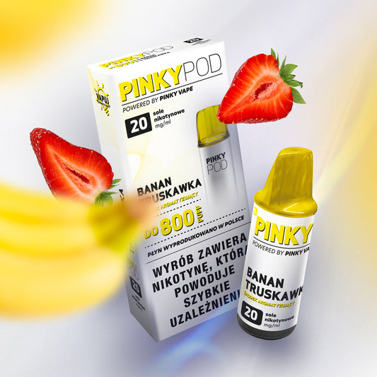 Pinky Vape POD 2ml Banan Truskawka