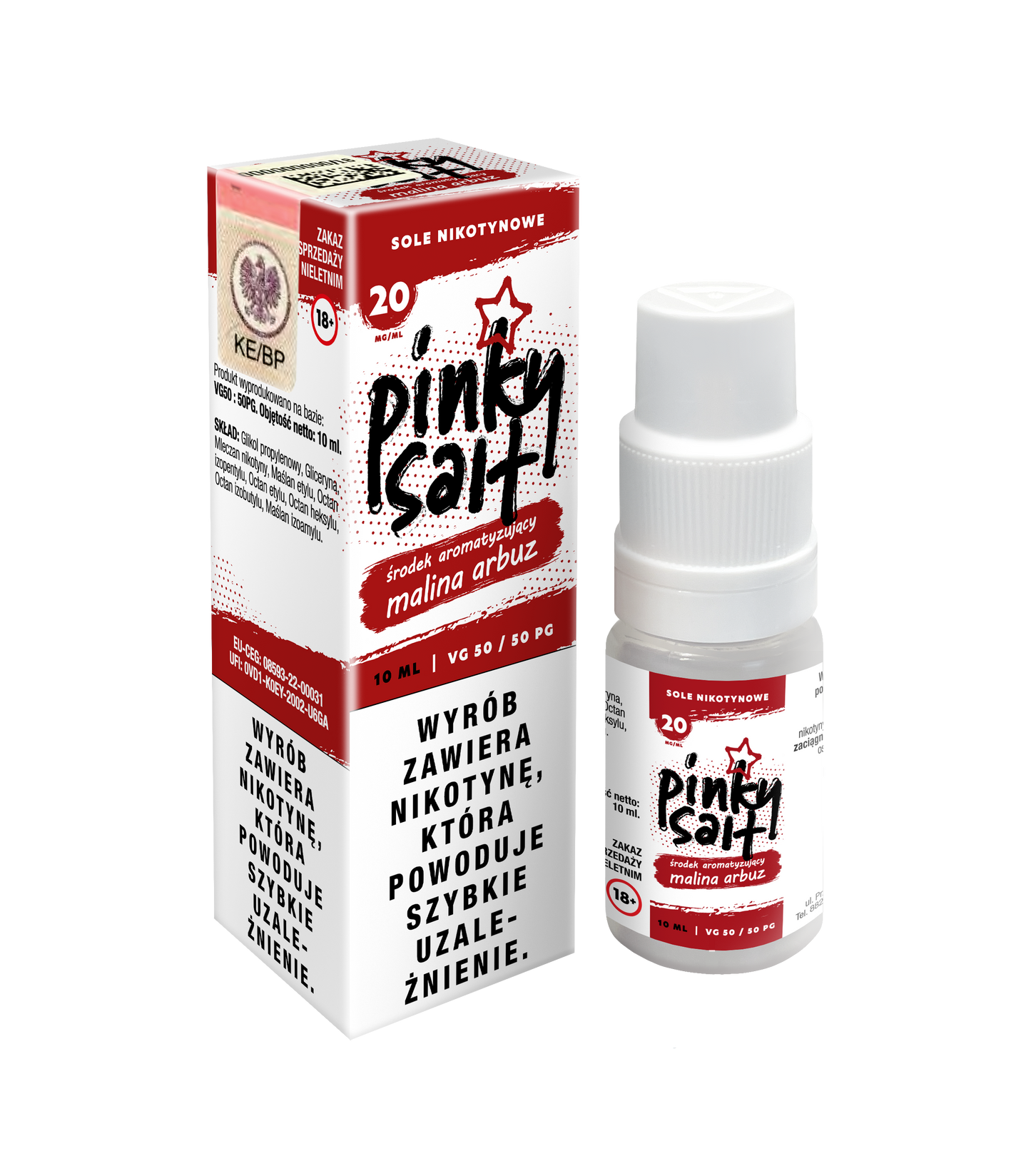 Liquid Pinky Vape Salt Malina Arbuz