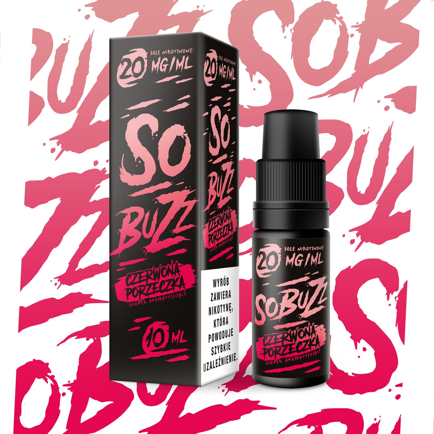 Liquid SO BUZZ Salt Czerwona Porzeczka