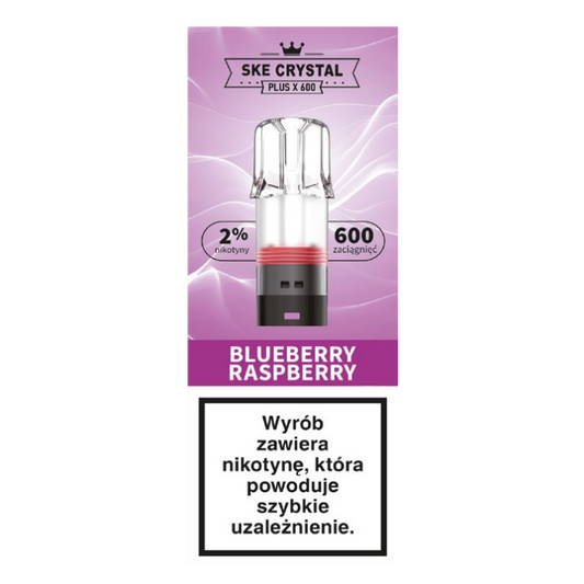 Crystal Plus X 600 Blueberry Raspberry - BEZ GRZAŁKI