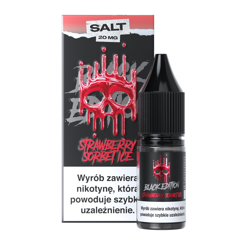 Liquid Dark Line Black Salt Strawberry Sorbet Ice