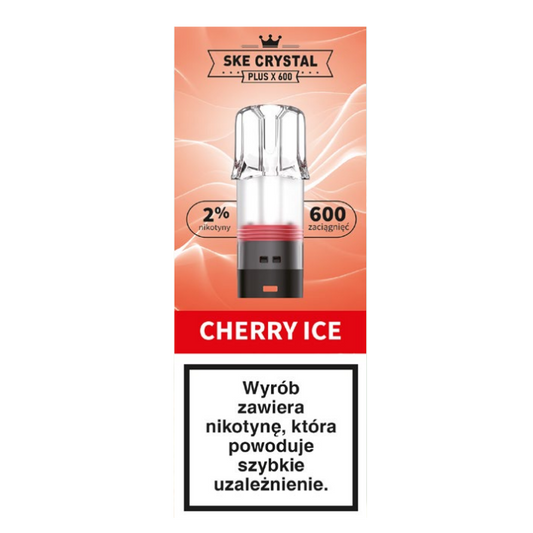 Crystal Plus X 600 Cherry Ice - BEZ GRZAŁKI