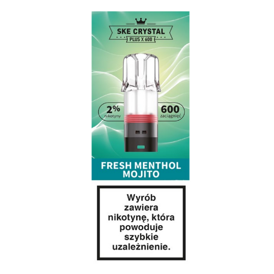 Crystal Plus X 600 Fresh Menthol Mojito - BEZ GRZAŁKI
