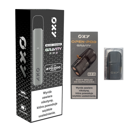 OXY Gravity POD Bateria Graphite Moon + Kartridż 0.9Ω