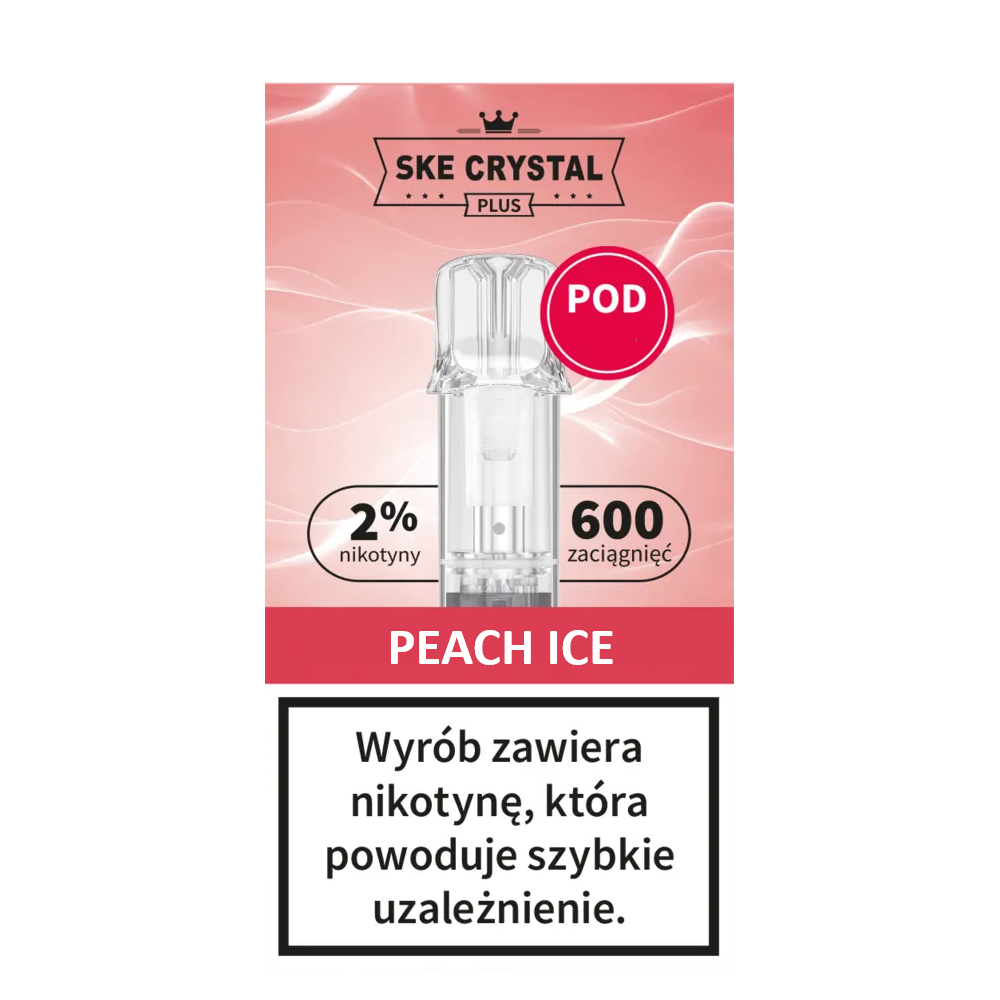 Crystal Plus X 600 Peach Ice - BEZ GRZAŁKI