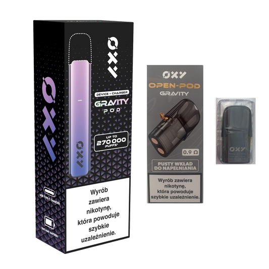 OXY Gravity POD Bateria Purple Sky + Kartridż 0.9Ω