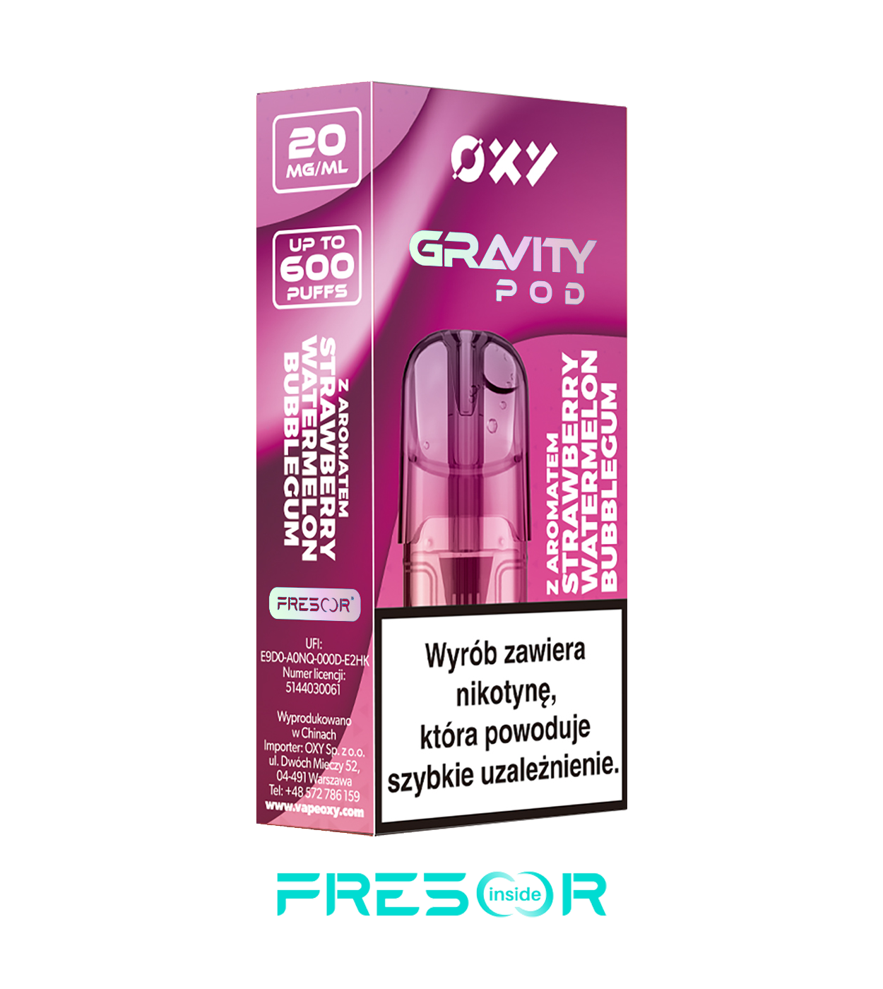 OXY Gravity POD Strawberry Watermelon Bubblegum