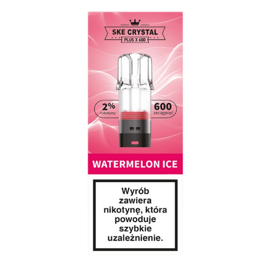 Crystal Plus X 600 Watermelon Ice - BEZ GRZAŁKI