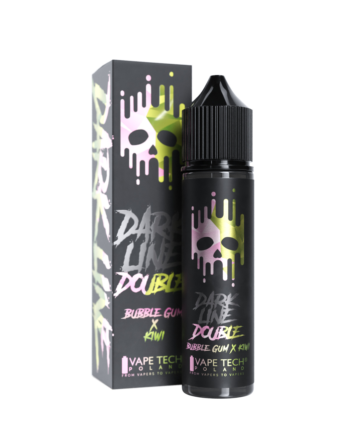 Longfill Double Dark Line 8ml Bubble Gum Kiwi