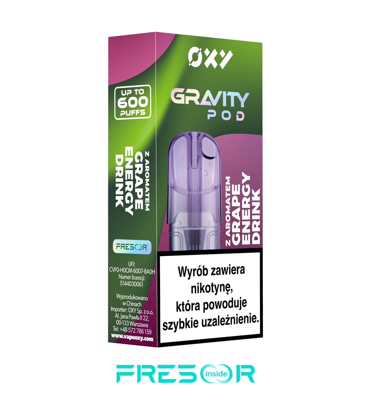 OXY Gravity POD Grape Energy Drink