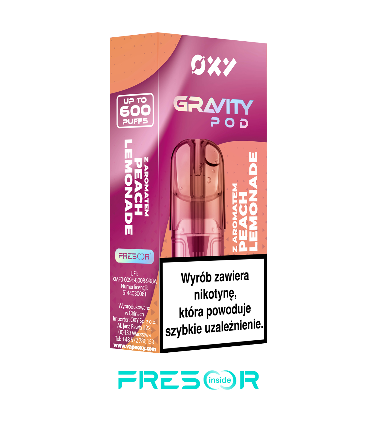 OXY Gravity POD Peach Lemonade