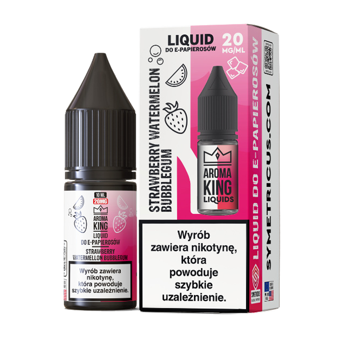 Liquid Aroma King Salt Strawberry Watermelon Bubblegum