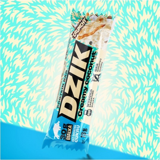 BATON PROTEINOWY DZIK KOKOSOWY CRUNCHY -zdjęcie numer 1