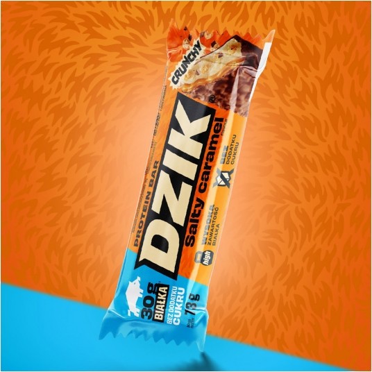 BATON PROTEINOWY DZIK SŁONY CARMEL CRUNCHY -zdjęcie numer 1