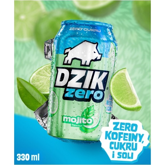 DZIK BEZKOFEINOWY ZERO KALORII MOJITO 330ML -zdjęcie numer 1
