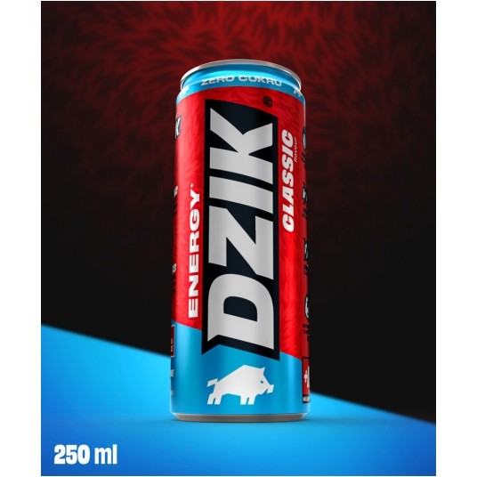 DZIK ENERGY ZERO KALORII CLASSIC 250ML -zdjęcie numer 1