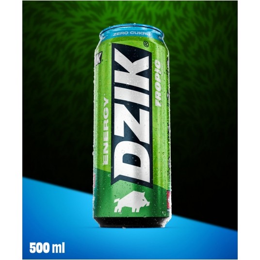 DZIK ENERGY ZERO KALORII TROPIC 500ML -zdjęcie numer 1