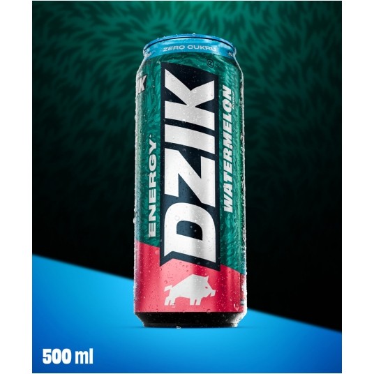 DZIK ENERGY ZERO KALORII WATERMELON 500ML -zdjęcie numer 1