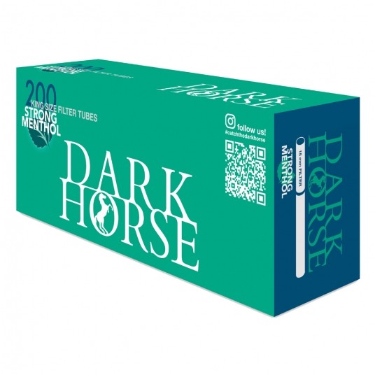 Gilza papierosowa Dark Horse Strong Ment. 200 szt. -zdjęcie numer 1