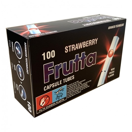 Gilza papierosowa Frutta Strawberry 100 szt. -zdjęcie numer 1